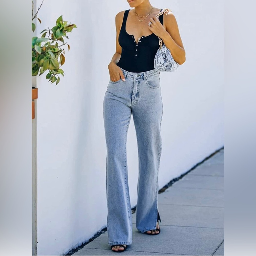 Trendy High Waist Boyfriend Jeans